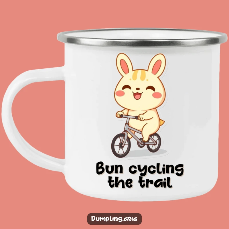 Funny Bao Bun Bicycle Camping Mug - Adventure Fuel with Cute Smiles