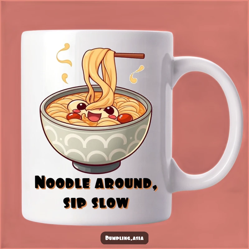 Funny Ramen Bowl Steam Mug - Cheerful Noodle Soup Gift for Food Lovers