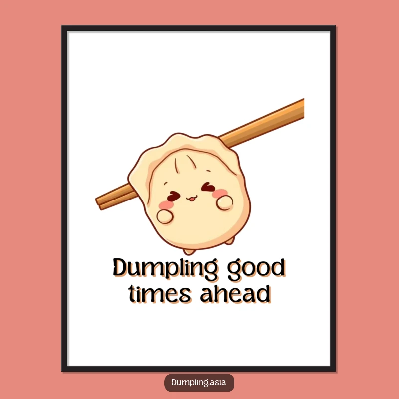 Free Printable Wall Art: Giggling Gyoza, Giant Chopstick, Quirky Downloadable Decor