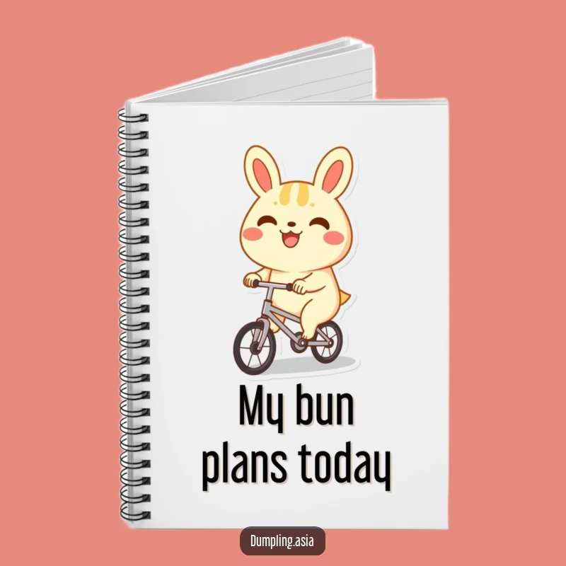 Funny Bao Bun Bicycle Notebook - Jot Down Ideas with Cute Cheer