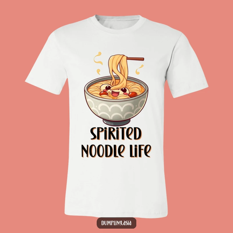 Funny Ramen Bowl Spiral Tee - Playful Noodle Soup Shirt for Foodies